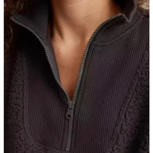 Aerie Dream Sherpa Quarter Zip Pullover Sweatshirt Women’s Small thumbnail 3