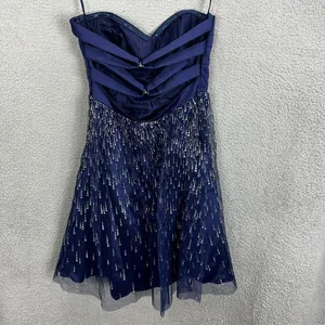 Hailey Logan Blue‎ Sequin Mini Dress 9/10 Showgirl Sparkle Glam Party Prom HOCO thumbnail 2