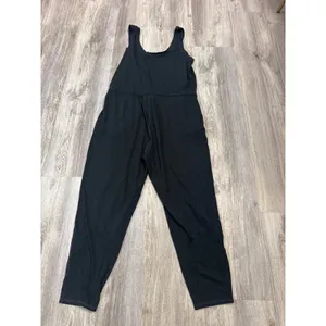 Vuori Women Black Lux Jumpsuit Size Large Racerback Drawstring Jogger Active thumbnail 5