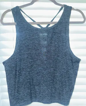 Beyond Yoga Tank Top XS Blue Black Heathered Athletic thumbnail 1