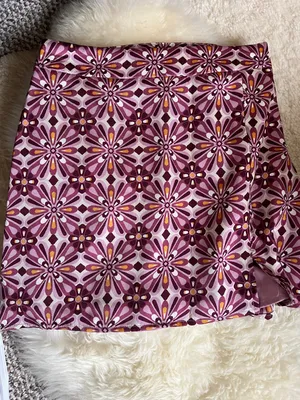 Boutique Pink Floral Skirt thumbnail 1