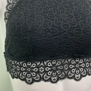 Aerie Nordic High Neck Black Lace Bralette thumbnail 7