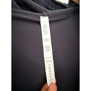 Lululemon | Blissed Out Wrap Hooded Tencel Jacket Navy | Sz 6 thumbnail 10