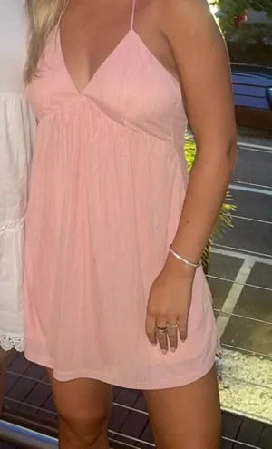 superdown Light Pink Spaghetti-Strap Mini Dress thumbnail 1
