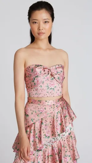 Amur Christa Floral Bustier Top - Size 6 - NEW with Tags thumbnail 1