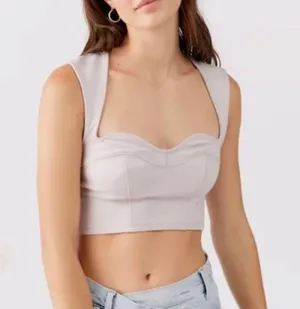 Lilac Sweetheart Crop Top thumbnail 4