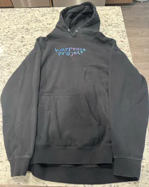 happiness project hoodie Black Size XL thumbnail 1