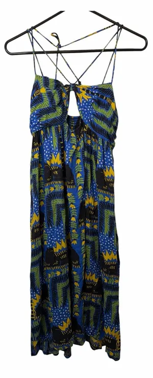 Anthropologie Joao Incerti Blue Strappy Bandeau Sun Dress thumbnail 1
