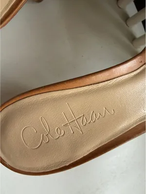 Cole Haan Women's Brown Leather Slip-On Heels thumbnail 6