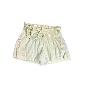 Abercrombie & Fitch Women's Small Linen Paperbag Shorts Mint Green 3 inch inseam thumbnail 9