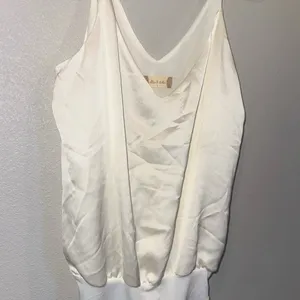Altar’d State Satin Cowl Neck Bodysuit Cream Size L Elegant Minimal NWOT thumbnail 3