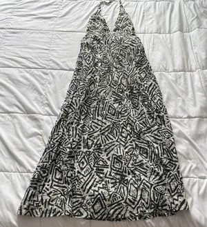 Billabong Maxi Dress Lets Get Away Batik Womens Small 100% Cotton‎ Boho Hippie thumbnail 1
