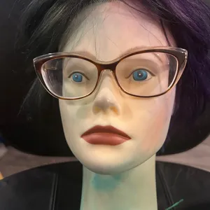 Jimmy Choo Brown Cat-Eye Glasses thumbnail 6