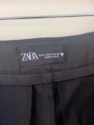 Zara Satin Black High-Waist Pleated Women's Shorts Size Small thumbnail 9