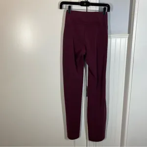 Lululemon Ribbed Softstreme Flared Pant Regular Garnet‎ red size 2 thumbnail 5