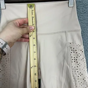 Aerie Bike Shorts Womens Small Pink Mesh Pockets‎ High Waist Athleisure Gym thumbnail 6