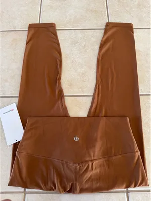 Lululemon Align High Rise 25” Copper Brown Size 10 NWT thumbnail 1