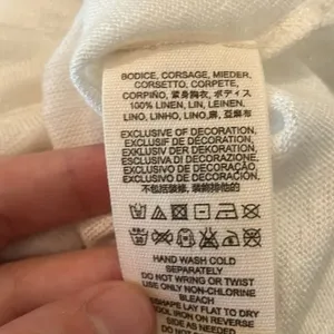 Free people heirloom lunar new years 100% linen t-shirt size large thumbnail 7