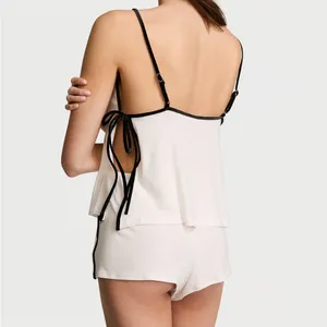 VICTORIA'S‎ SECRET Ribbed Modal Velvet-Trim Cami thumbnail 2