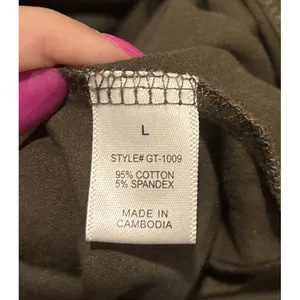 Zenana Outfitters Top Olive Green Large thumbnail 6