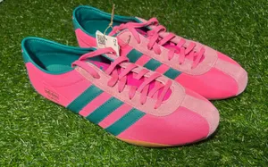 Adidas taekwondo pink with green. Women’s 9.5. World Cup specials (I think) thumbnail 1