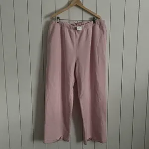 Skims Cotton Fleece Classic Straight Leg Sweatpant Cherry Blossom Pink thumbnail 4
