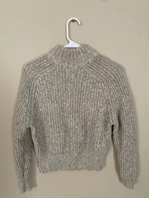 Time & Tru Knit Crop Sweater thumbnail 3