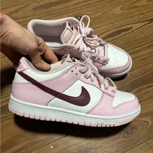Nike Pink Foam and White Dunk Low Sneakers thumbnail 13
