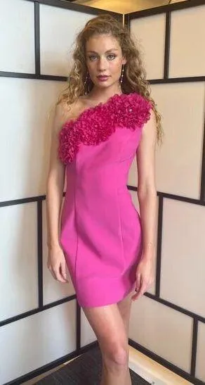 ELLIATT Uma Mini Dress in Pink Size X-Small thumbnail 1