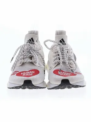 Adidas Solar HU x “Human Made” Love sneakers. White w/ Red “Human Made” Heart. thumbnail 2