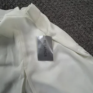 NWT Metaphor Ivory Layered Flowy Beach Cruise Dress Pants Med‎ Wide Leg Comfort thumbnail 7