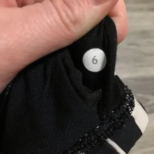 Lululemon Black and White built in bra; size 6 thumbnail 8