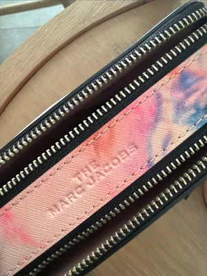 NWT Marc Jacobs The Snapshot Watercolor Crossbody Pink Leather thumbnail 13