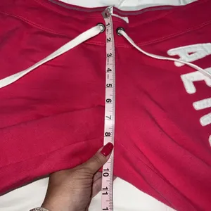 Y2K Aeropostale NY Low Rise Cropped Capri Sweatpants‎ Medium Baggy Pink Retro thumbnail 9