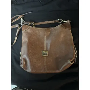 Vintage Dooney & Bourke Crossbody Purse Brown Adjustable Multiple Pockets thumbnail 4