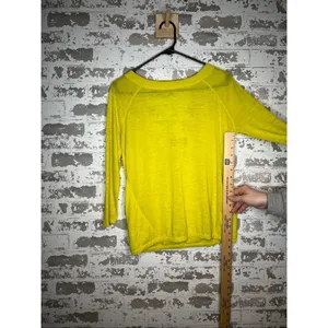 ATHLETA | women yellow open back athletic top thumbnail 6