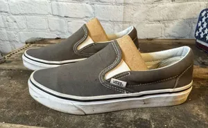 Vans Classic 721565 Slip On Womens Gray Athletic Casual Shoes Sneakers Size 6 thumbnail 5