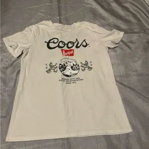 Coors Banquet Light Gray Short Sleeve T-Shirt Classic Style thumbnail 1