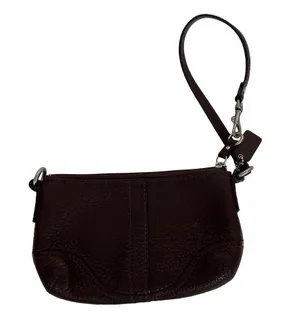 Coach Brown Leather Wristlet Wallet thumbnail 3