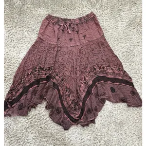 Womens Skirt Free Size Brown Boho Forest Fairy Hippie Floral Festival Maxi Flowy thumbnail 4