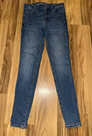 American Eagle Women's 2 Jeans Blue Jegging‎ Next Level Stretch thumbnail 1