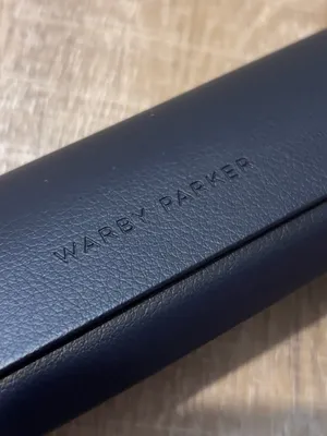 Warby Parker Glasses Case Midnight Navy Faux Leather Eyewear Sunglasses Travel thumbnail 3