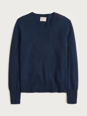 J. Crew Cashmere classic-fit crewneck sweater in Navy Blue Size XXS NWT thumbnail 4