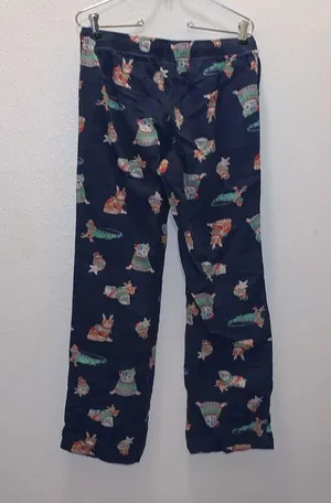 Old Navy blue animal print pajama pants thumbnail 6