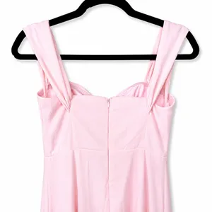 NEW Lulus Magical Magnetism Light Pink Off-the-Shoulder Chiffon Maxi Dress Small thumbnail 8