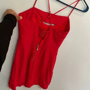 NBD X NAVEN Mini Rose Dress in True Red XS Club Going Out Date night Party #800 thumbnail 8