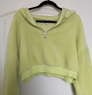 Urban Outfitters cropped half zip hoodie thumbnail 1
