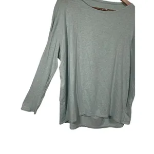 Lululemon Light Blue Long Sleeve Tunic Top Oversized Relaxed Fit Women's Size‎ M thumbnail 8
