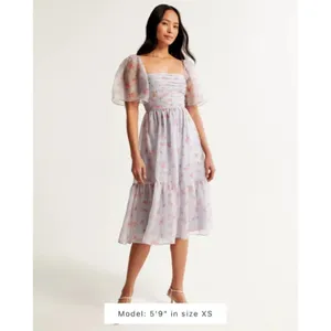 Abercrombie Emerson Angel Sleeve Midi Floral Size Small NWOT thumbnail 2