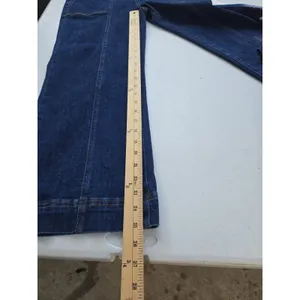 Mica Boutique Denim Wide Crop Super High size 28 Double Button Waist thumbnail 7